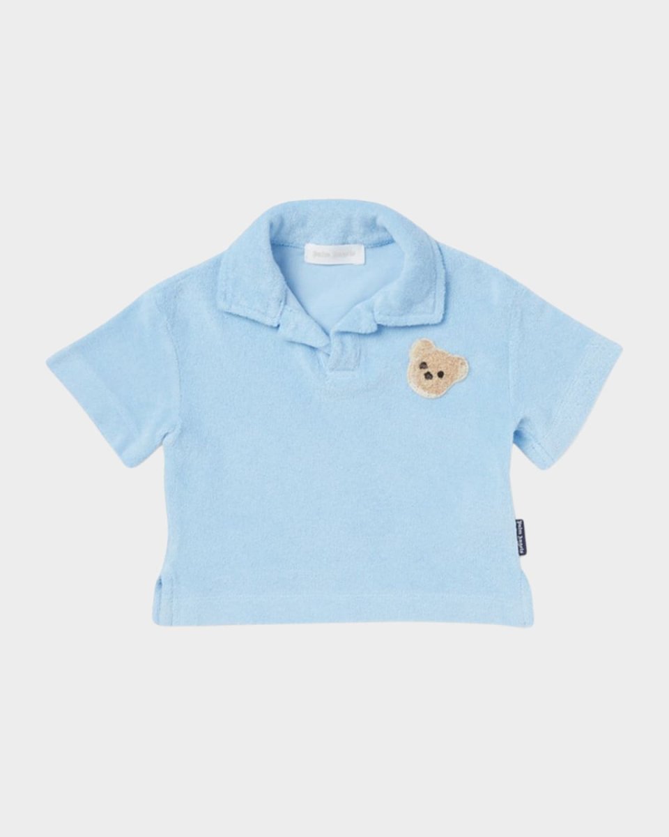 Boy's Polo Shirt W/ Bear Applique, Size